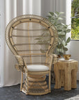 Retro Peacock Chair in Rattan - From Where - 