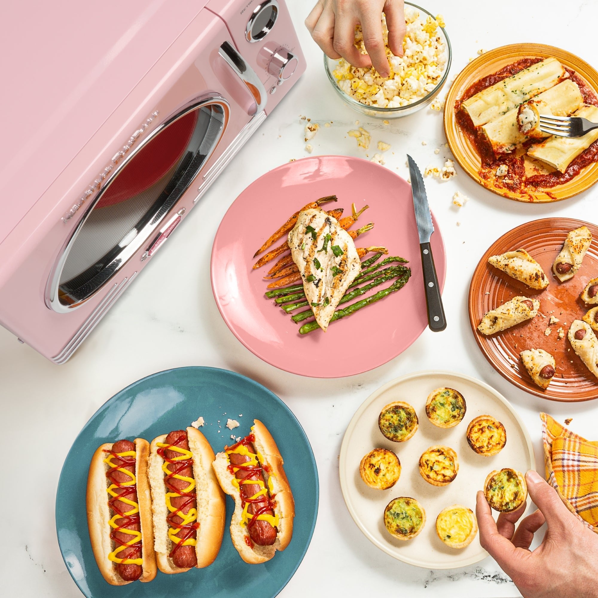Retro Pink Microwave Oven - From Where - 