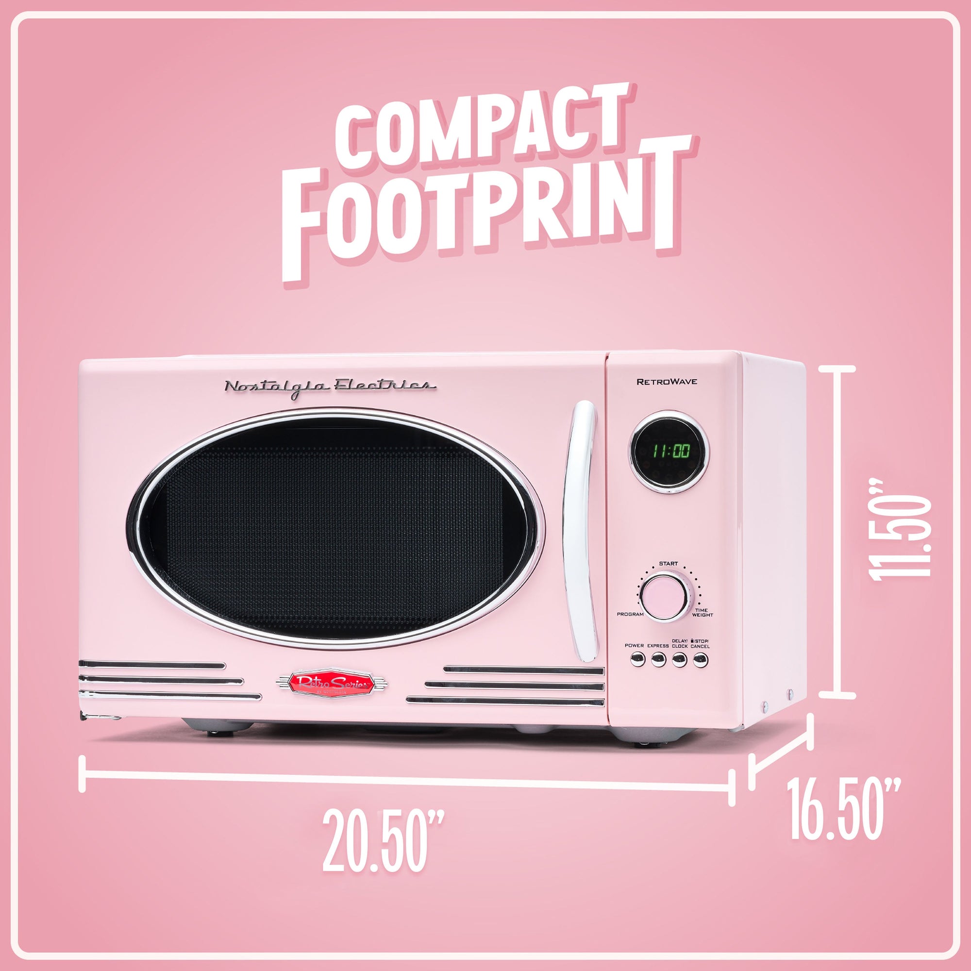 Retro Pink Microwave Oven - From Where - 