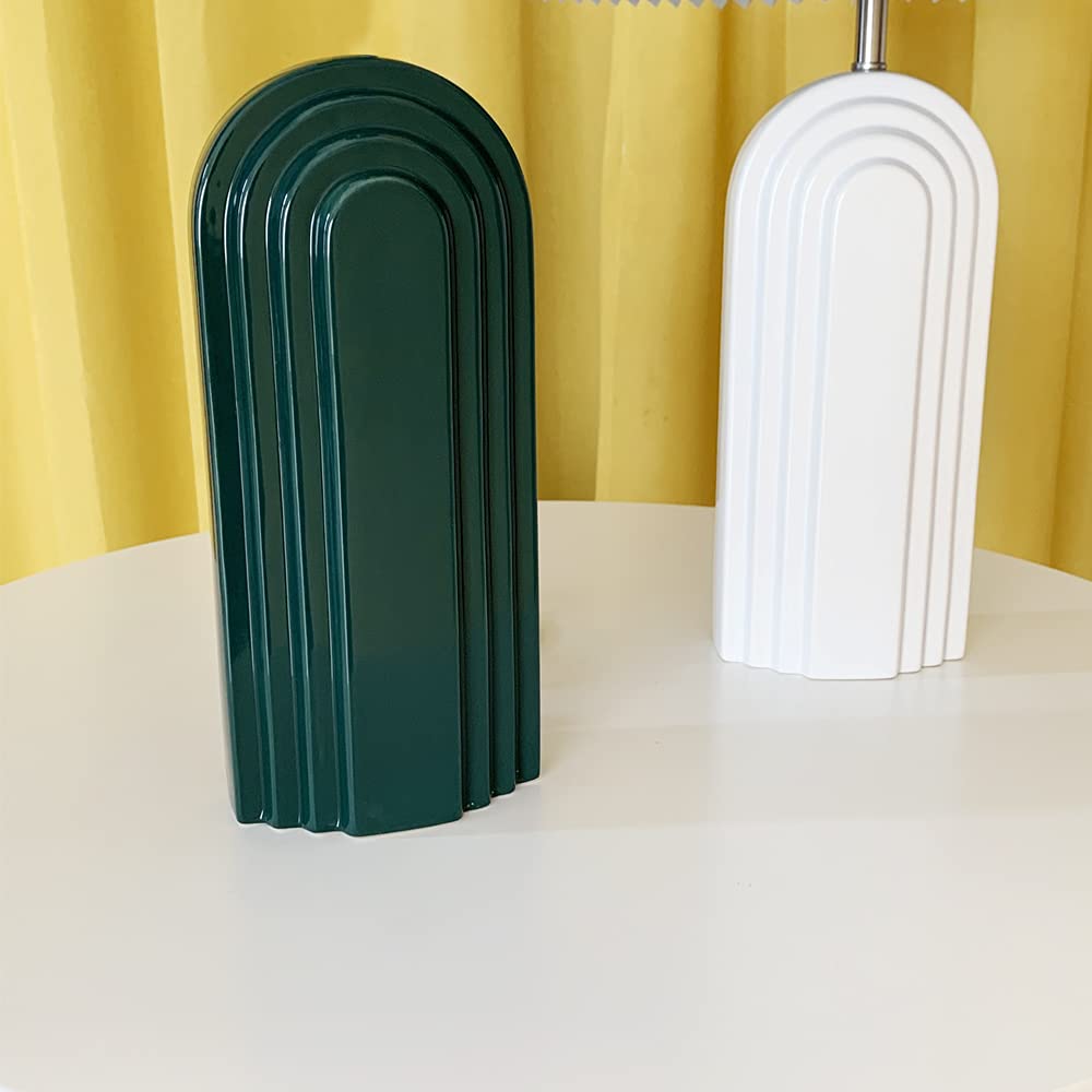 Retro Table Lamp with Fabric Lampshade - From Where - 