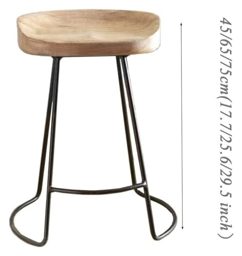 Retro Wood High Bar Stools - From Where - 