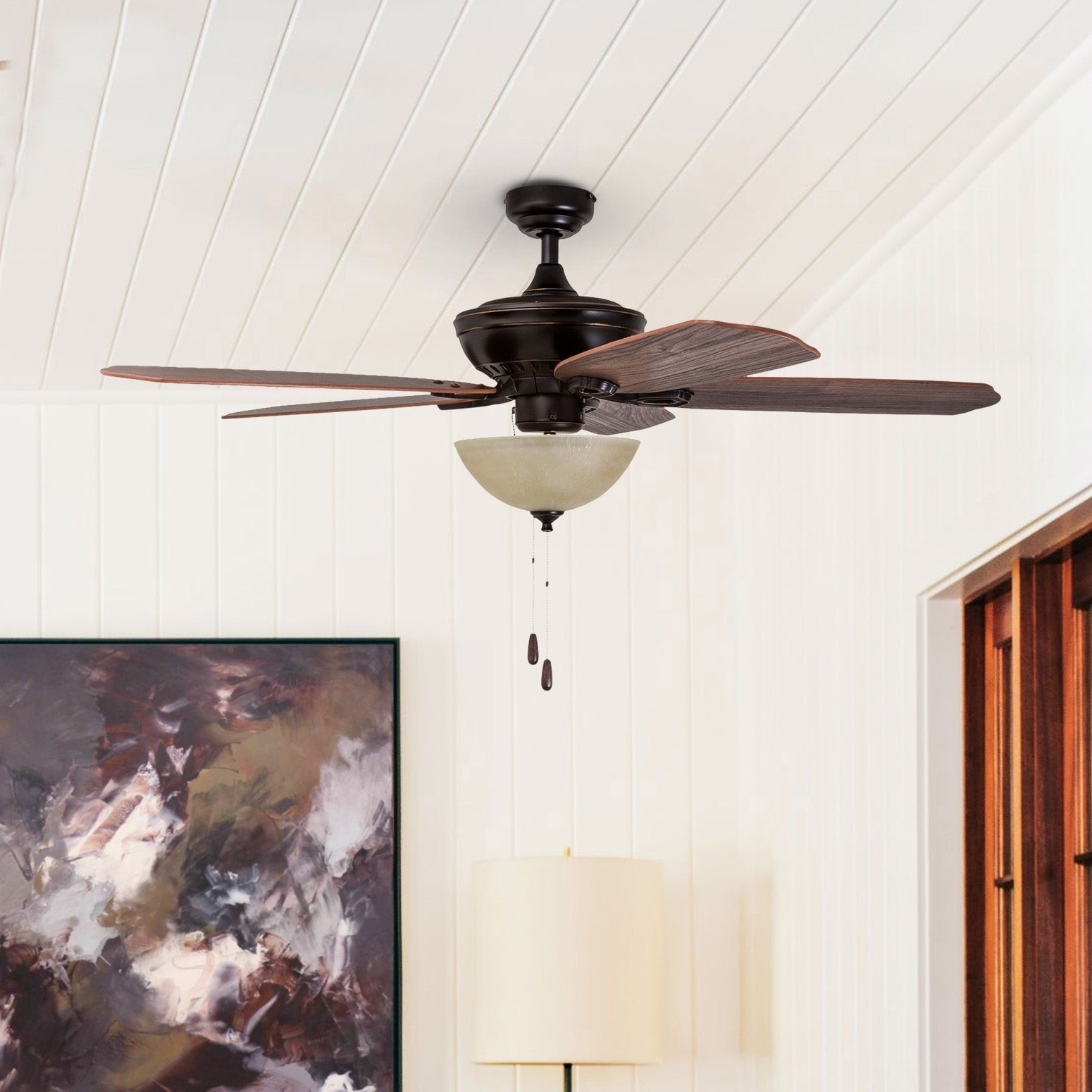 Reversible Spring Hollow Ceiling Fan - From Where - 