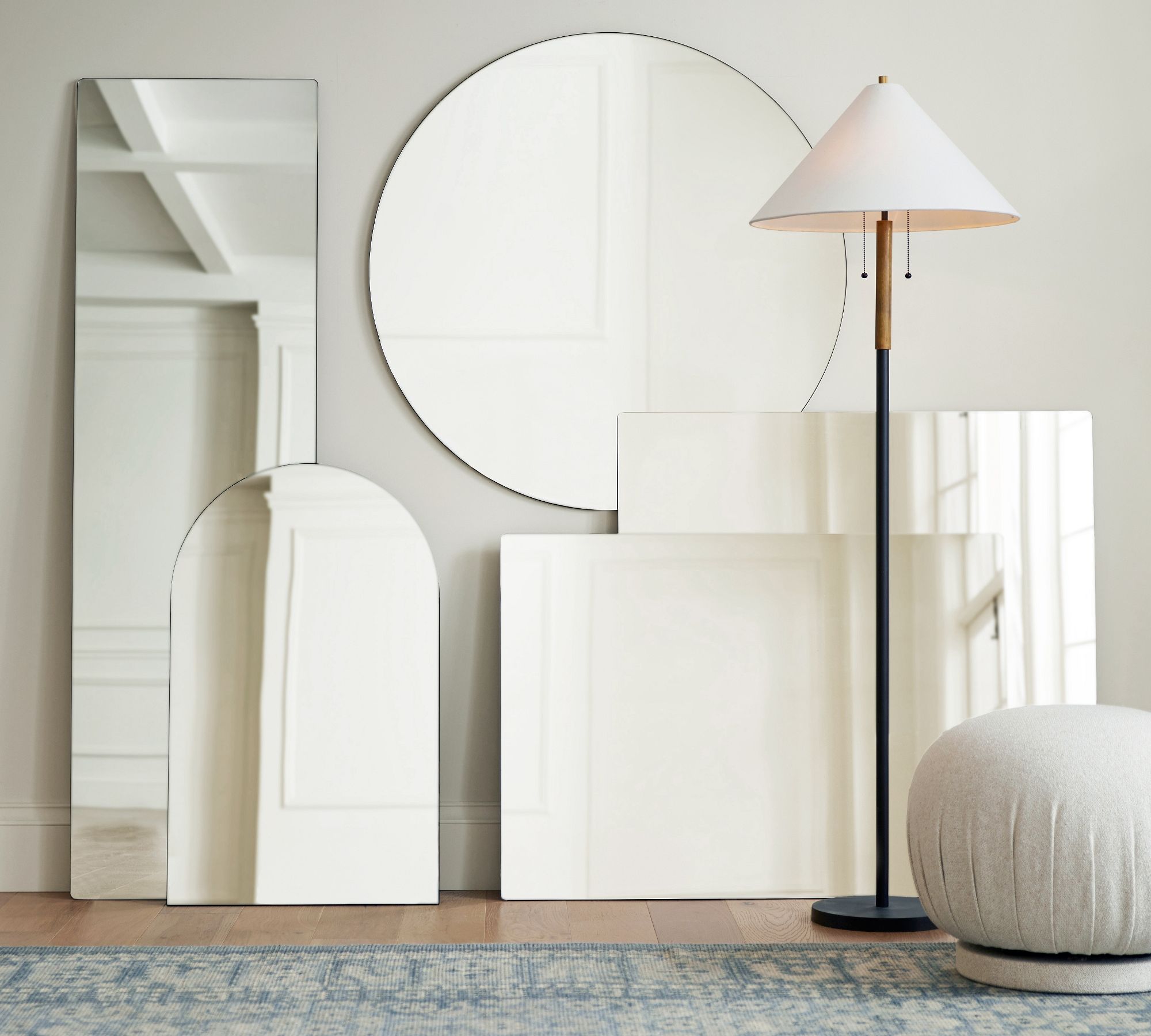 Rienne Frameless Round Wall Mirror - From Where - 