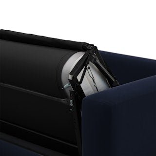 Riley 84&quot; Velvet Sofa Bed - Hale Ink - From Where - 