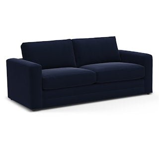 Riley 84" Velvet Sofa Bed - Hale Ink - From Where - 