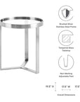 Riley Gold Accent Table - From Where - 