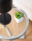 Riley Gold Accent Table - From Where - 