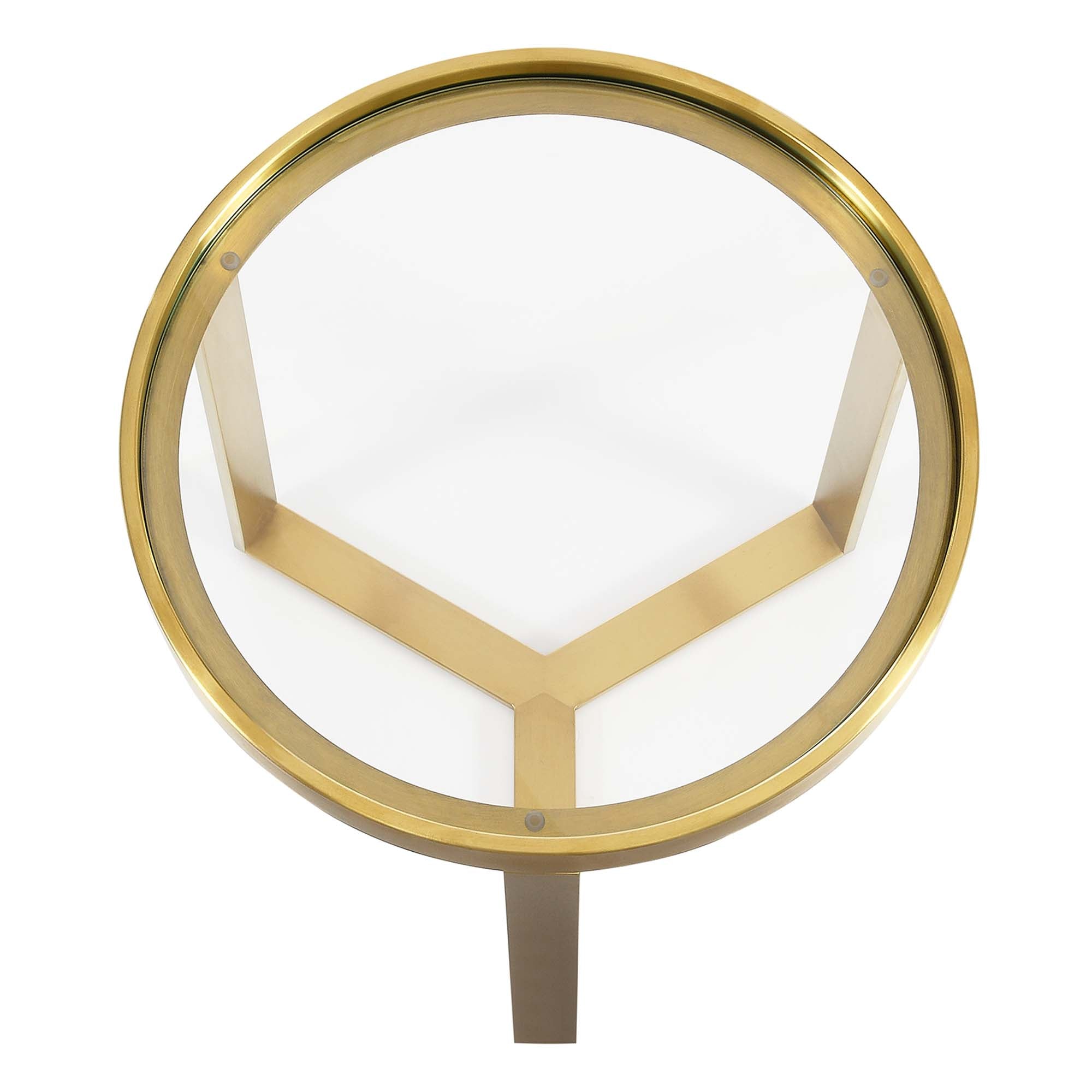 Riley Gold Accent Table - From Where - 