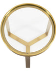 Riley Gold Accent Table - From Where - 