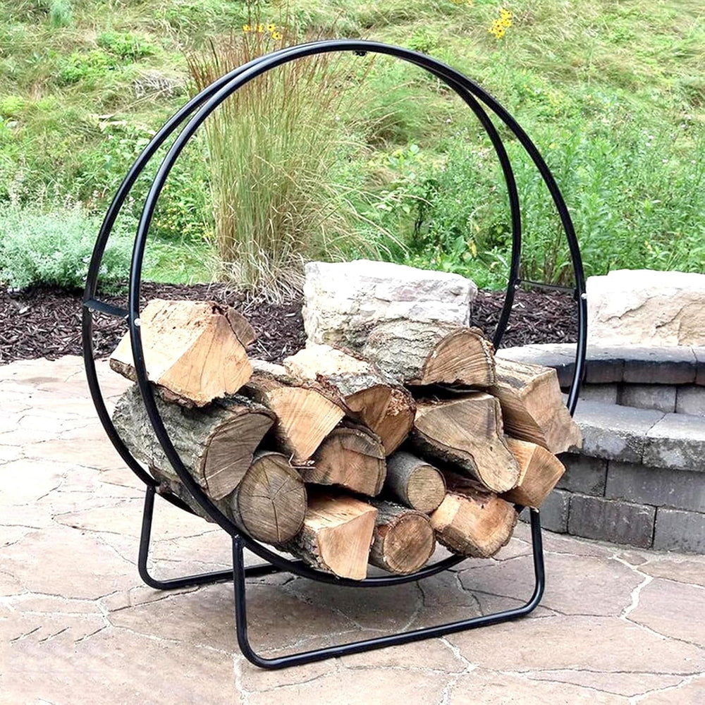 Ring Fireplace Firewood Storage Rack - From Where - 