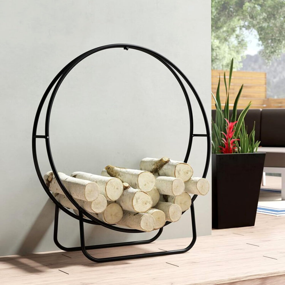 Ring Fireplace Firewood Storage Rack - From Where - 