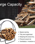 Ring Fireplace Firewood Storage Rack - From Where - 