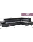 Riveredge Faux Leather Sectional - From Where - 