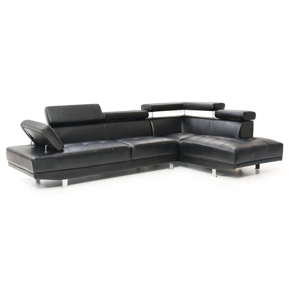 Riveredge Faux Leather Sectional - From Where -