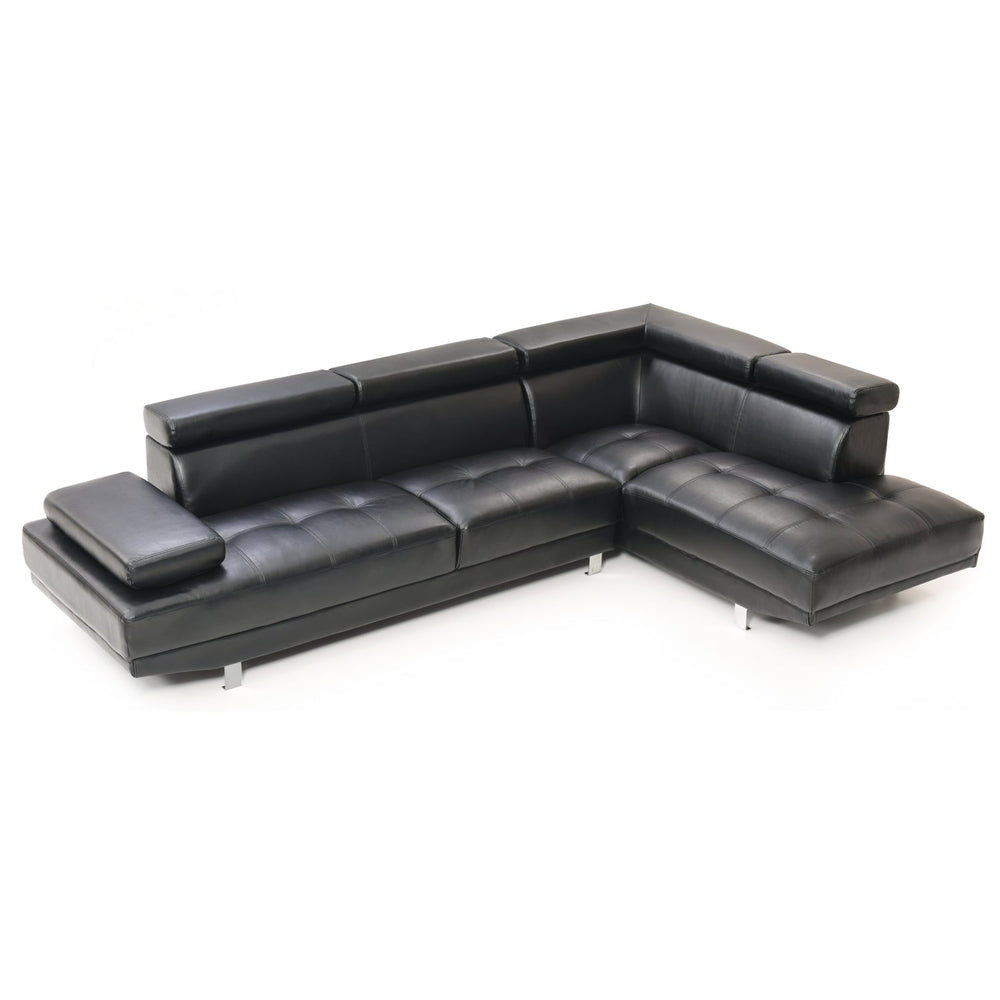 Riveredge Faux Leather Sectional - From Where -