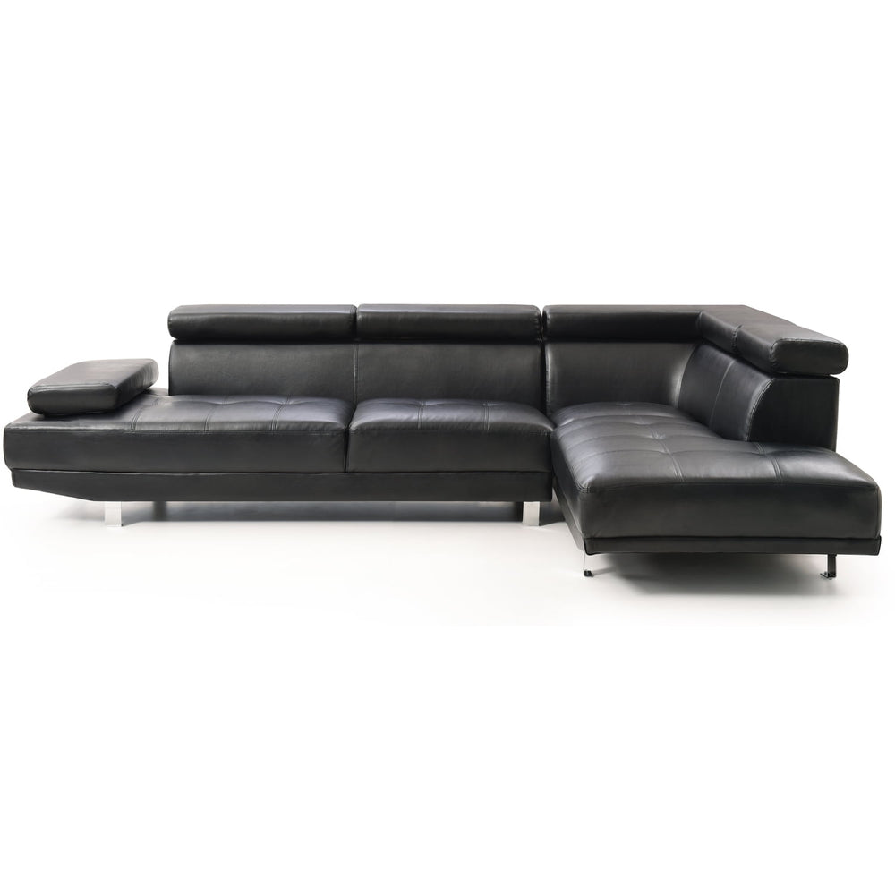 Riveredge Faux Leather Sectional - From Where -