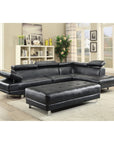 Riveredge Faux Leather Sectional - From Where - 