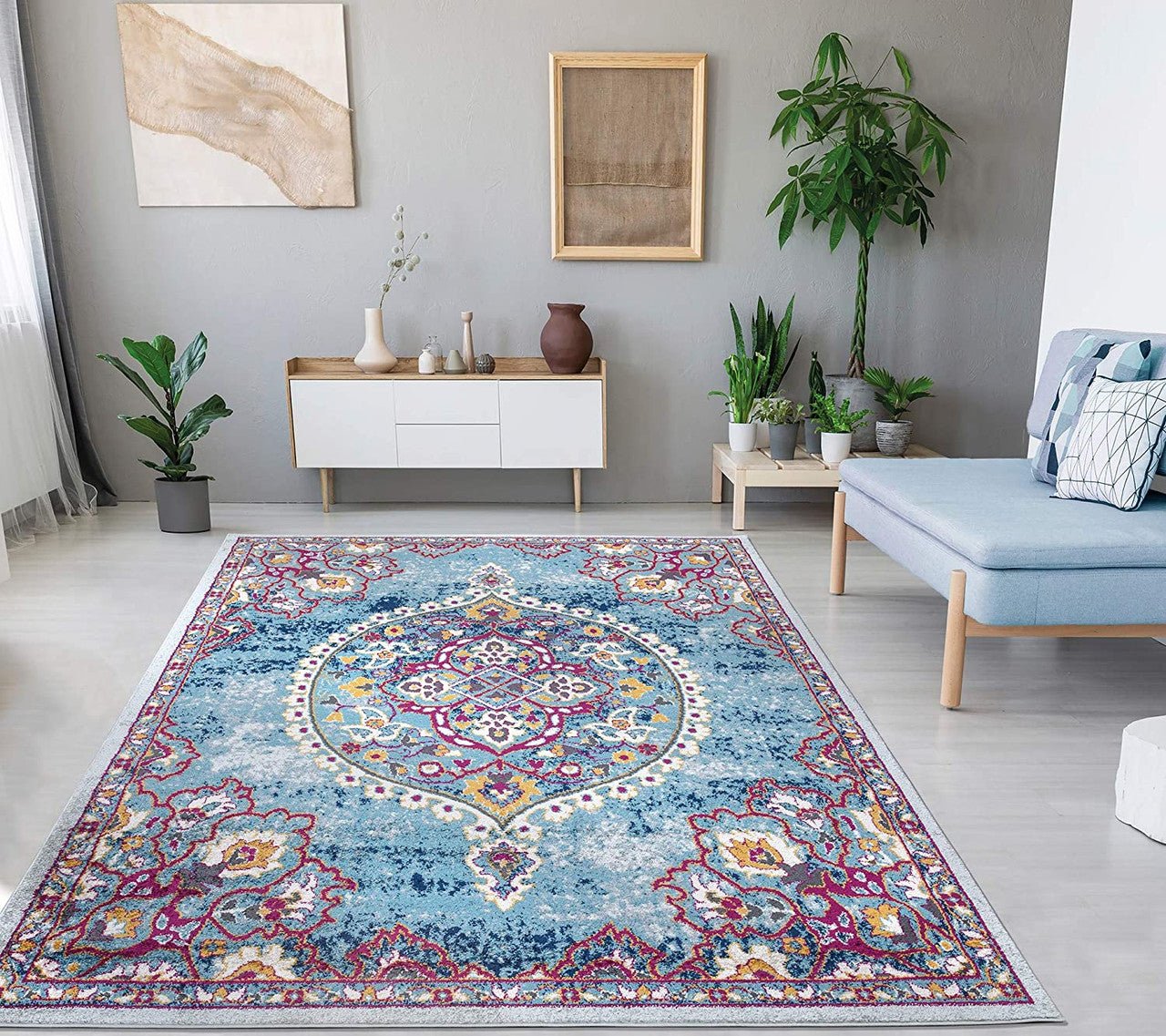Rixos Medallion Vintage Area Rug - From Where - 