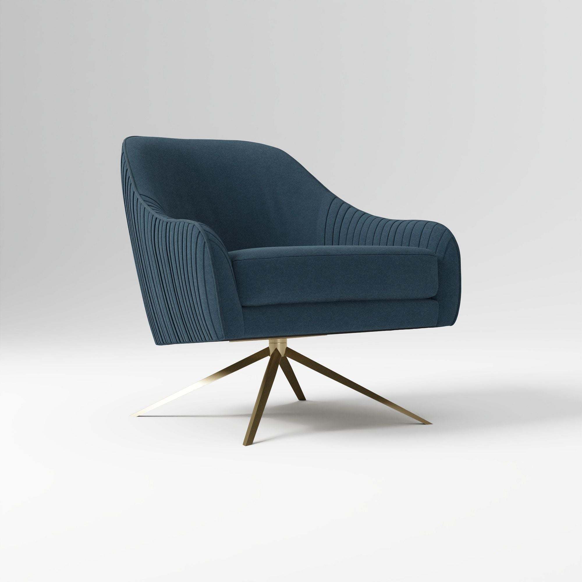Roar & Rabbit Pleated Swivel Chair - From Where - 