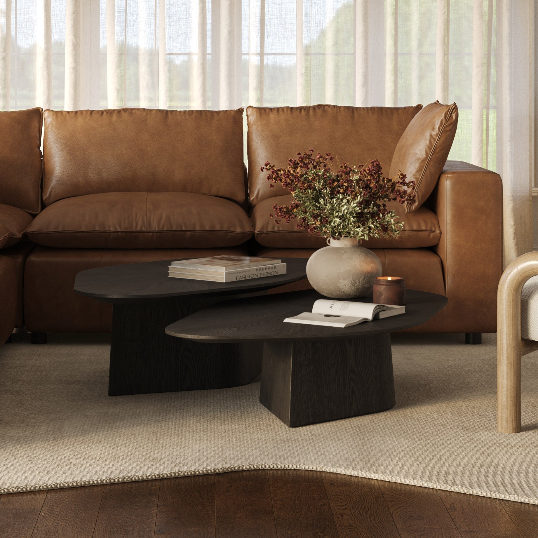 Roche 50" Ash Low Coffee Table - From Where Finds - 