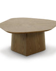 Roche Brown Ash Geometric Coffee Table - From Where Finds - 