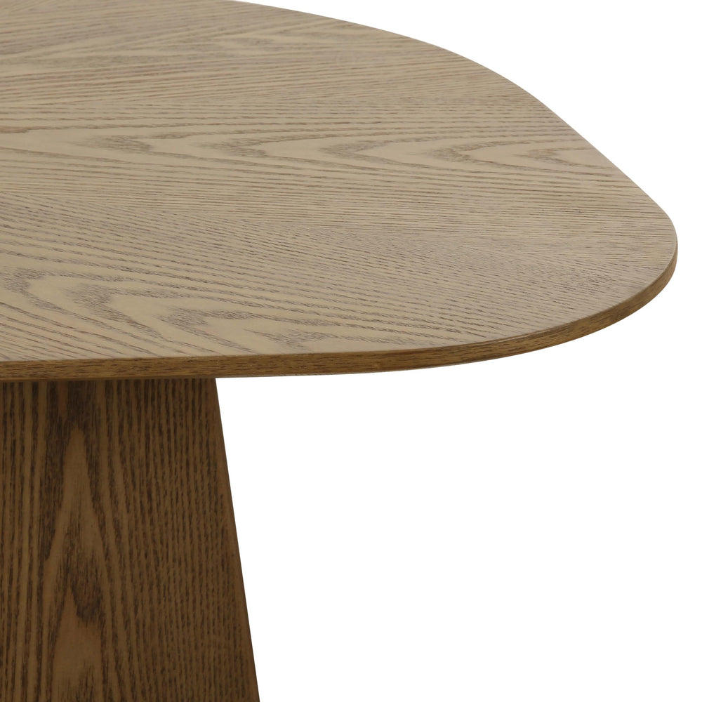 Roche Brown Ash Geometric Coffee Table - From Where Finds - 