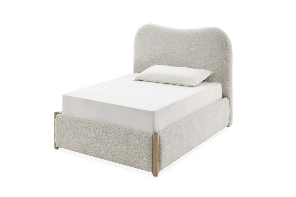 Rochelle Performance Bouclé Bed - From Where Finds -