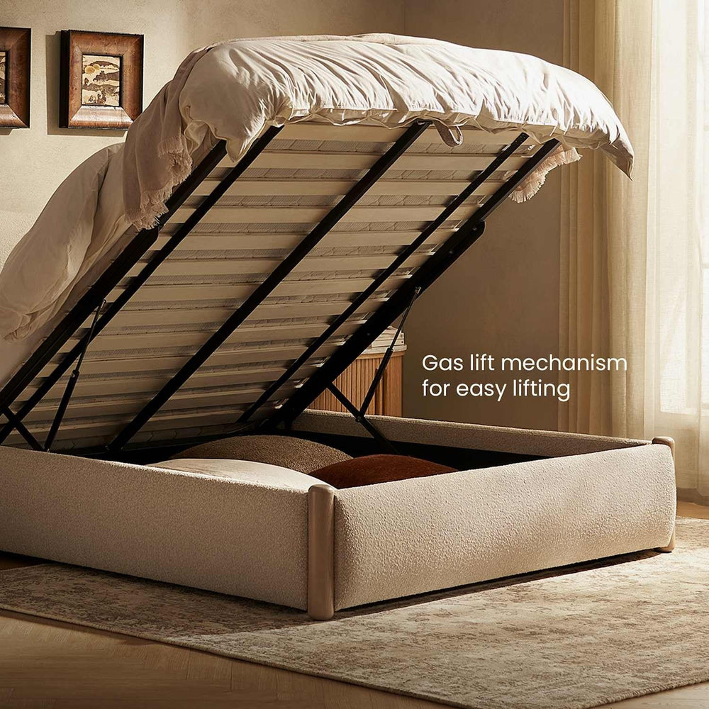 Rochelle Performance Bouclé Bed - From Where Finds -