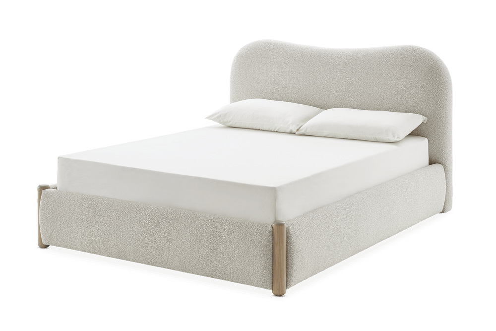 Rochelle Performance Bouclé Bed - From Where Finds -