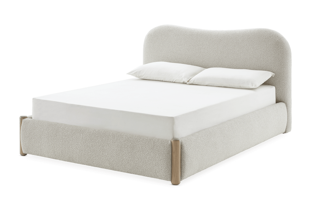 Rochelle Performance Bouclé Bed - From Where Finds -