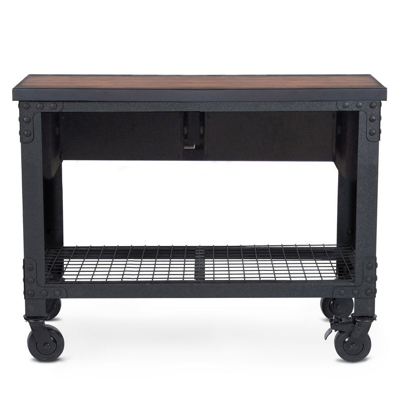 Rolling 48"W Butcher Block Top Workbench - From Where - 