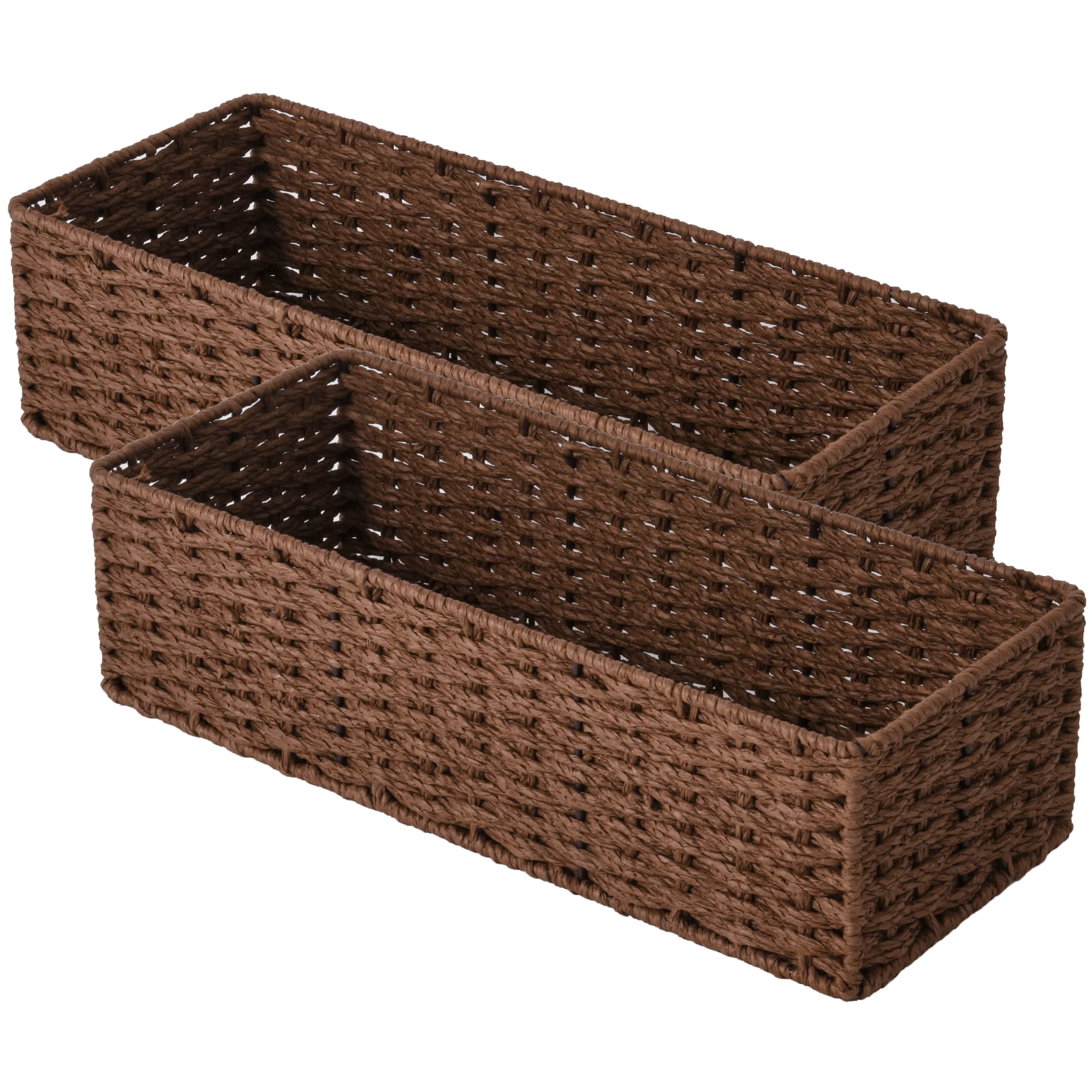 Rope Toilet Tank Topper Wicker Basket - From Where - 