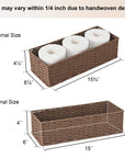 Rope Toilet Tank Topper Wicker Basket - From Where - 