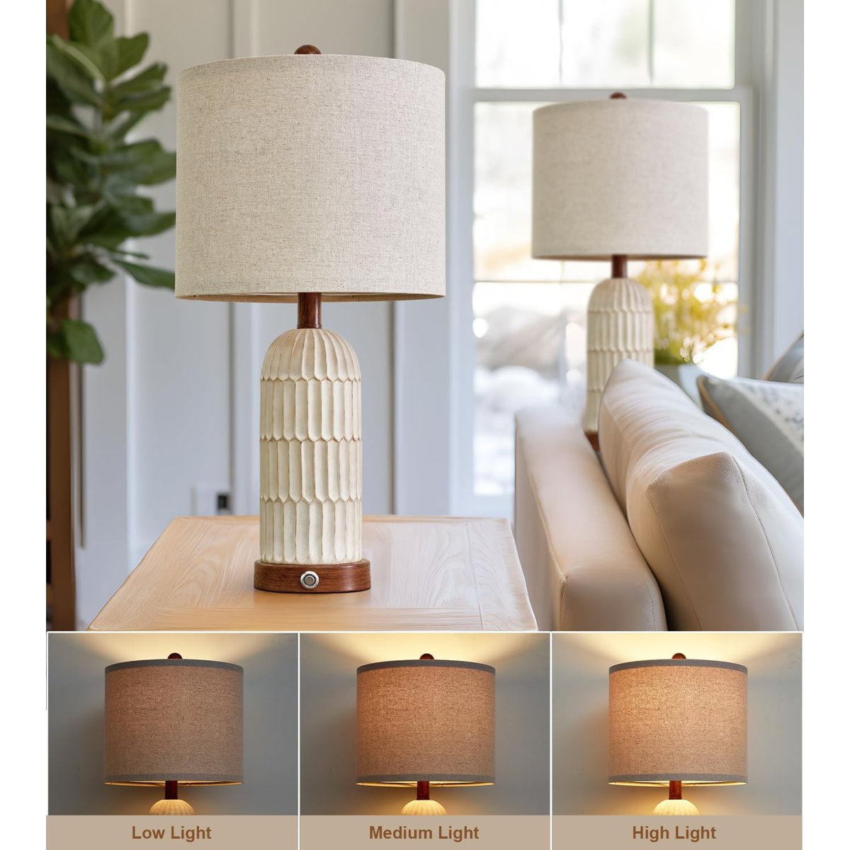 Roslyn Metal USB Table Lamp (Set of 2) - From Where - 