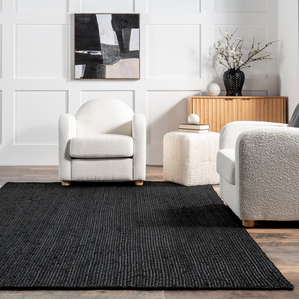 Round Braided Jute Rug - From Where Finds -