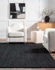 Round Braided Jute Rug - From Where Finds -
