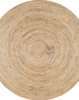 Round Braided Jute Rug - From Where Finds -