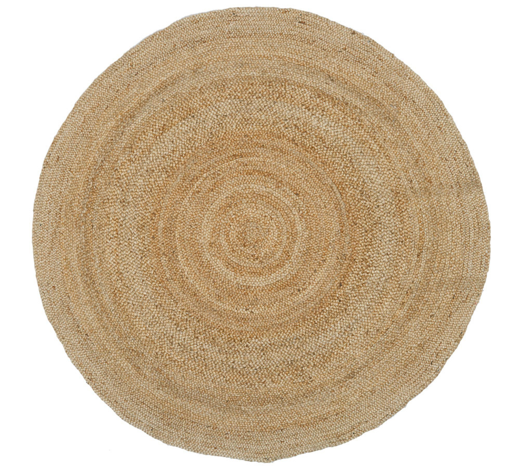 Round Braided Jute Rug - From Where - 