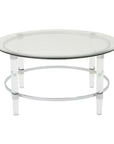 Round Clear Glass Coffee Table - From Where - 