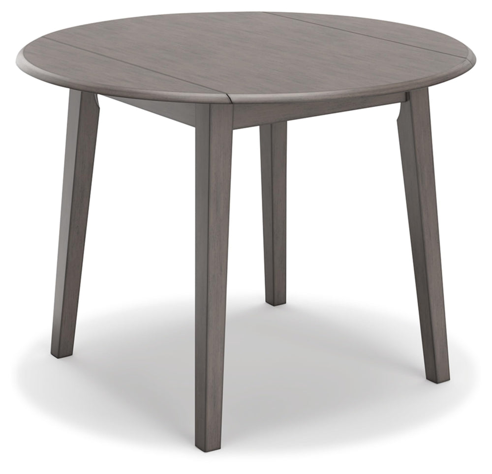 Round Dining Small Drop Leaf Table - From Where - 