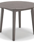 Round Dining Small Drop Leaf Table - From Where - 