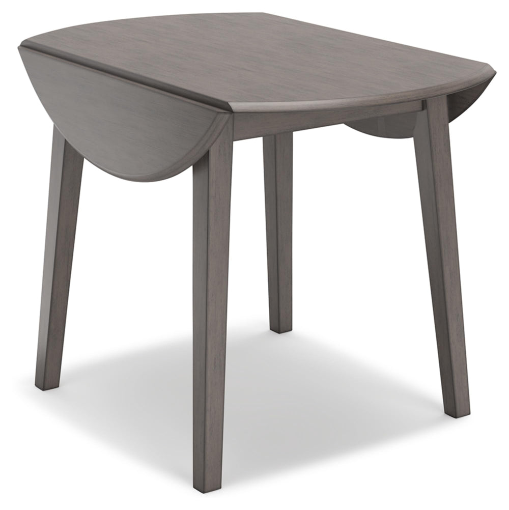 Round Dining Small Drop Leaf Table - From Where - 