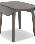 Round Dining Small Drop Leaf Table - From Where - 