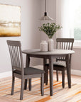 Round Dining Small Drop Leaf Table - From Where - 