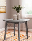 Round Dining Small Drop Leaf Table - From Where - 