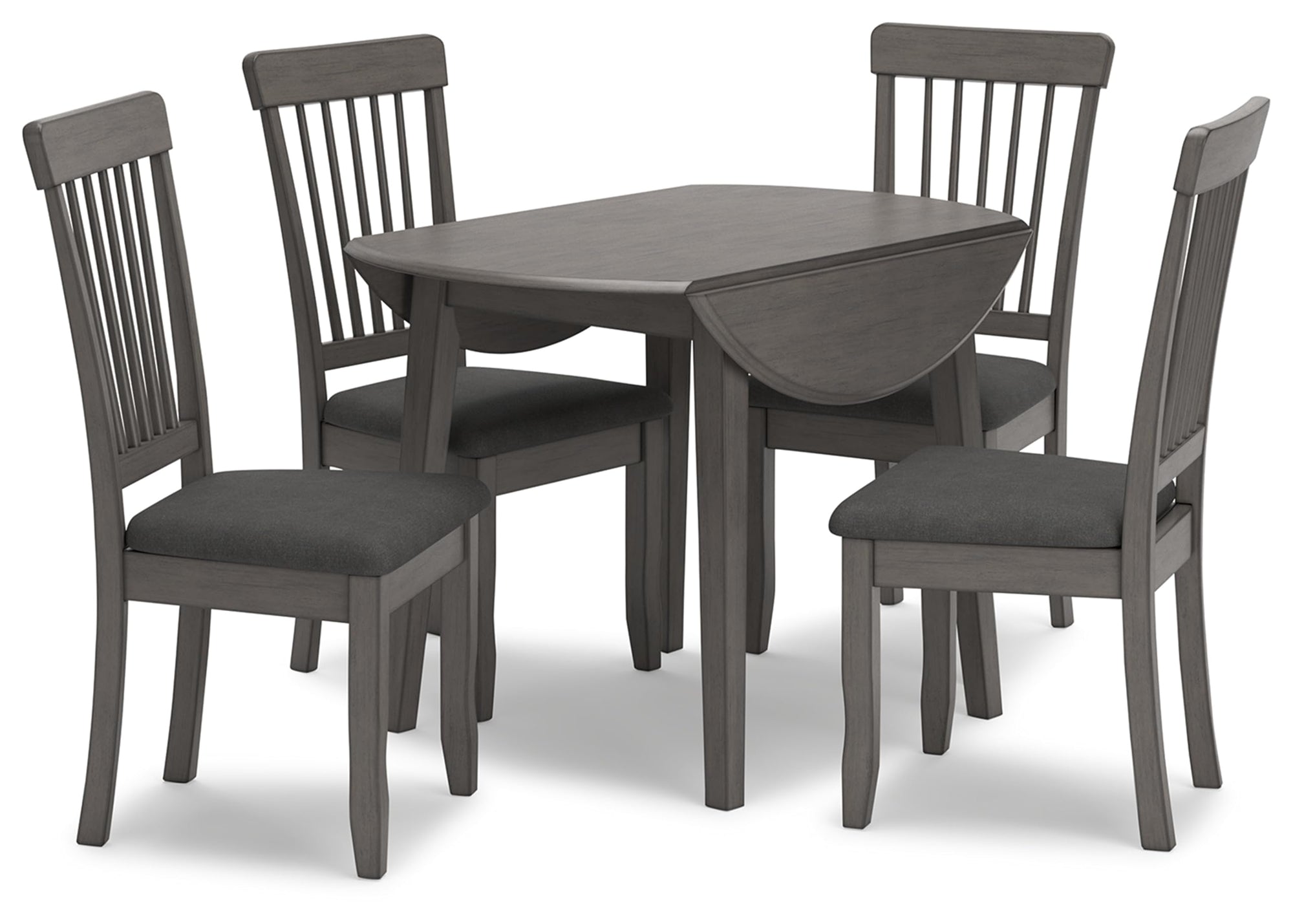Round Dining Small Drop Leaf Table - From Where - 