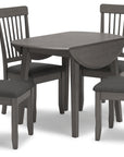 Round Dining Small Drop Leaf Table - From Where - 