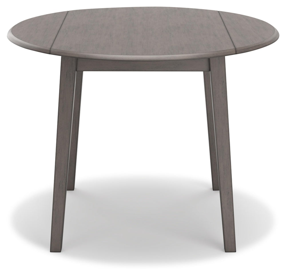 Round Dining Small Drop Leaf Table - From Where - 