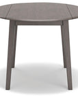 Round Dining Small Drop Leaf Table - From Where - 