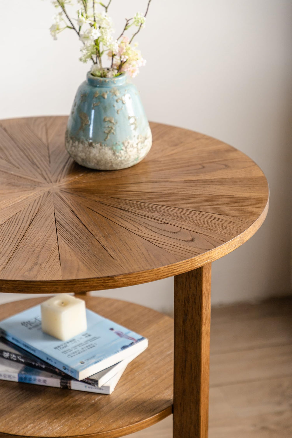 Round End Table with Storage - From Where - 